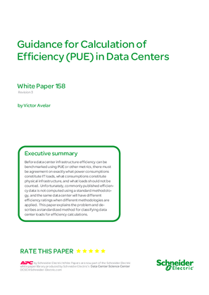 Image of Guidance for Calculation of Efficiency (PUE) in Data Centers