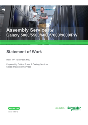 Imagem de Assembly Service for Galaxy 5000/5500/6000/7000/9000/PW