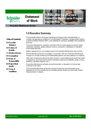 Image of Prefabricated Data Centers: Preventive Maintenance Program for IT Module