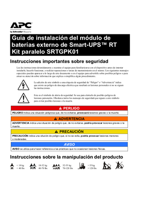Imagen de Installation Guide Smart-UPS™ RT Parallel kit SRTGPK01