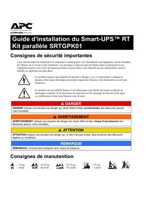 Image de Installation Guide Smart-UPS™ RT Parallel kit SRTGPK01