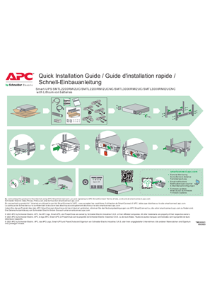 Image de Quick Installation Guide - Smart-UPS SMTL2200RMI2UC/SMTL2200RMI2UCNC/SMTL3000RMI2UC/SMTL3000RMI2UCNC