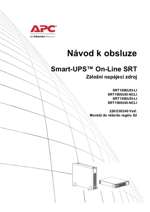 Obrázek Smart-Ups On-Line Operations SRT1000/1500 UXI-LI/NC-LI