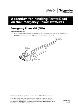 Imagen de Addendum Installing Ferrite Bead on the Emergency Power Off Wires