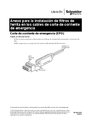 Imagen de Anexo Instalación del cordón de ferrita en los cables de apagado de emergencia