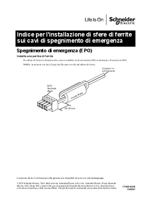 Addendum - Installing Ferrite Bead on the Emergency Power Off Wires