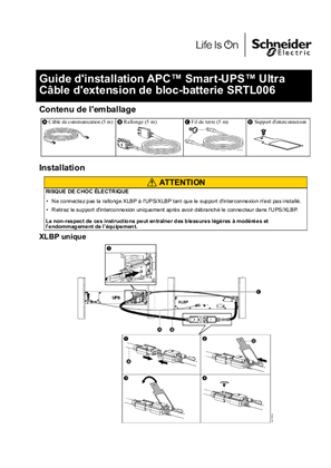 Image de Installation Guide APC™ Smart-UPS™ UltraSRTL5KRM2UI/2UT/2UJ