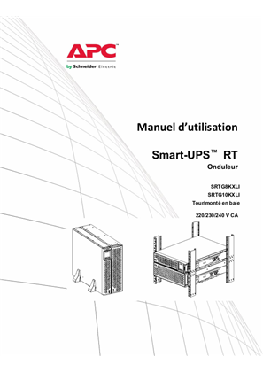 Image de Manuel d'utilisation Alimentation sans coupure Smart-UPS™ RT