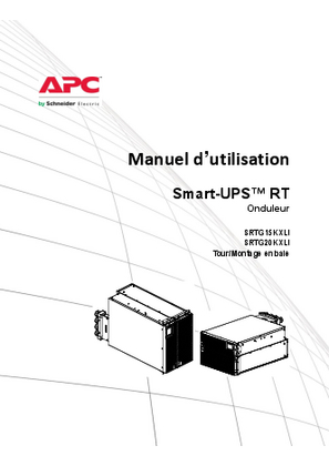 Image de Manuel d'utilisation Alimentation sans interruption RT Smart-ups SRTG15KXLI, SRTG20KXLI