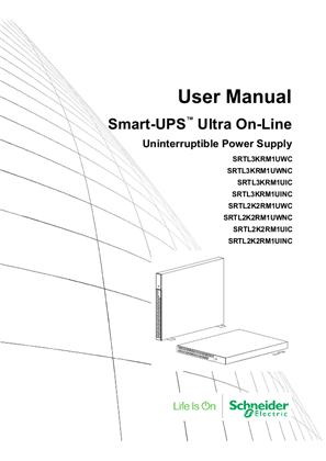 Schneider Electric APC Smart-UPS Uninterruptible Power Supply User Manual