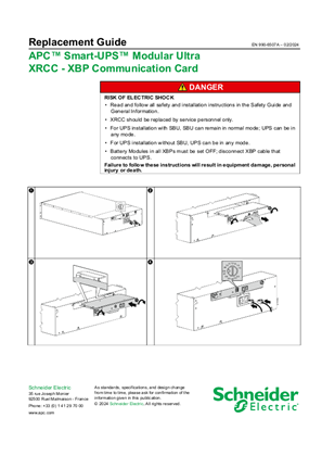 Image of Replacement Guide - APC Smart-UPS Modular Ultra External Frame Communication Card XRCC