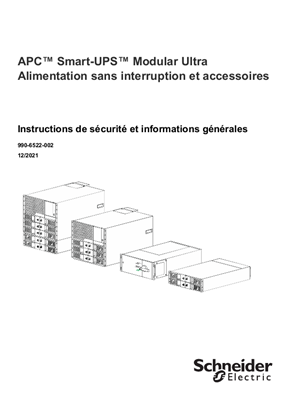 Image de APC Smart-UPS Modular Ultra Keskeytymätön virransyöttö ja lisävarusteet Turvallisuus- ja yleistietoja