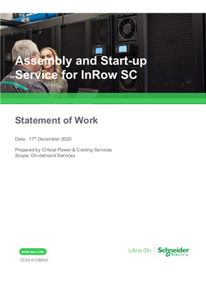 Imagen de Assembly and Start-up Service for InRow SC