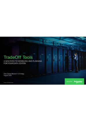 Slika linije TradeOff Tools: A New Path to Modeling and Planning for your Data Center