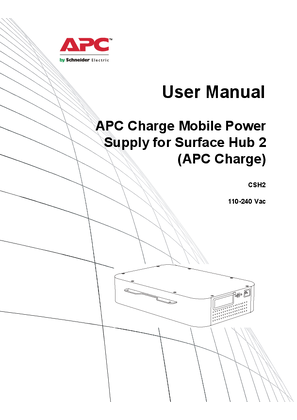 Imagen de User manual BATTERY BACKUP POWER SUPPLY - CSH2