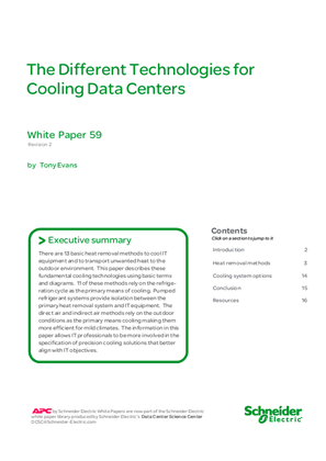 Obrázek The Different Technologies for Cooling Data Centers