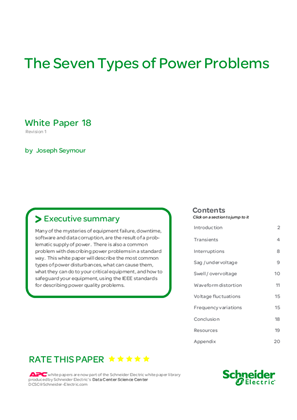 Image of The Seven Types of Power Problems