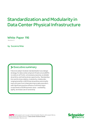 Obrázek Standardization and Modularity in Data Center Physical Infrastructure