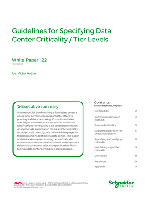 صورة Guidelines for Specification of Data Center Criticality / Tier Levels