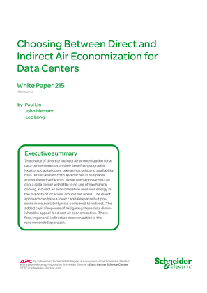 Image of Choosing Between Direct and Indirect Air Economization for Data Centers