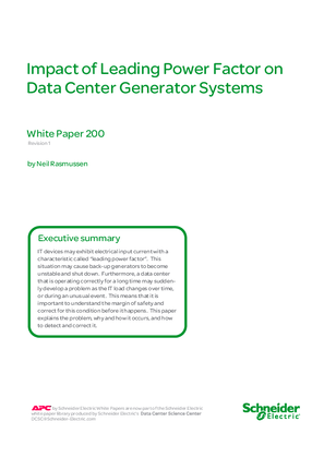 Image of Impact of Leading Power Factor on Data Center Generator Systems