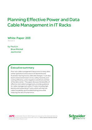 Image of Planning Effective Power and Data Cable Management in IT Racks