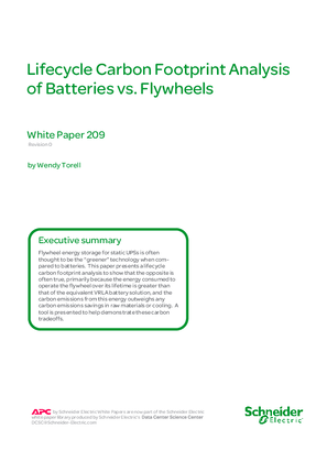 Image of Lifecycle Carbon Footprint Analysis of Batteries vs. Flywheels