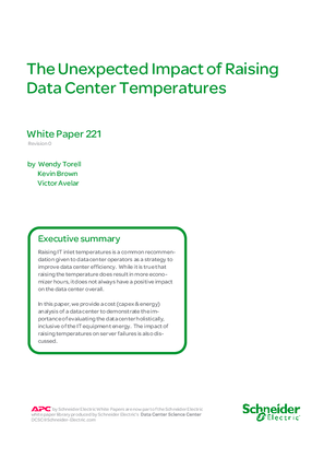 Image of The Unexpected Impact of Raising Data Center Temperatures