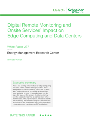 Image of Digital Remote Monitoring and Onsite Services’ Impact on Edge Computing and Data Centers