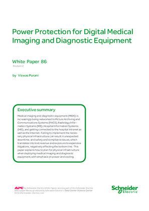 Image of Power Protection for Digital Medical Imaging and Diagnostic Equipment