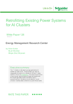 Image of Retrofitting Existing Power Systems for AI Clusters