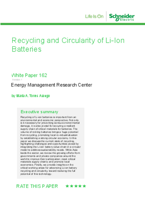 Image of Recycling and Circularity of Li-Ion Batteries
