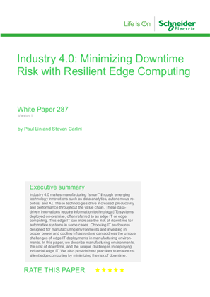 Image of Industry 4.0: Minimizing Downtime Risk with Resilient Edge Computing