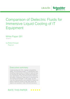 Image of Comparison of Dielectric Fluids for Immersive Liquid Cooling of IT Equipment