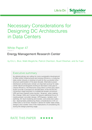 Image of Necessary Considerations for Designing DC Architectures in Data Centers