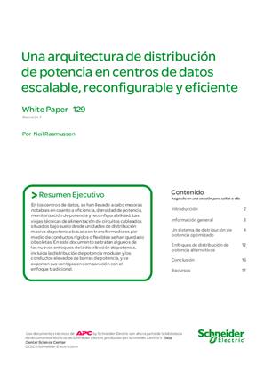 Una arquitectura de distribución de potencia en centros de datos escalable, reconfigurable y eficiente