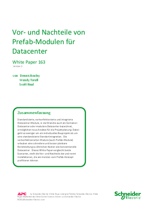 Vor-und Nachteile von  Prefab-Modulen für Datacenter