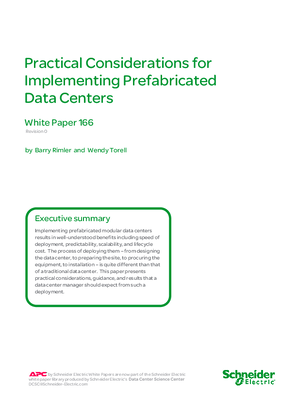Image of Practical Considerations for Implementing Prefabricated Data Centers
