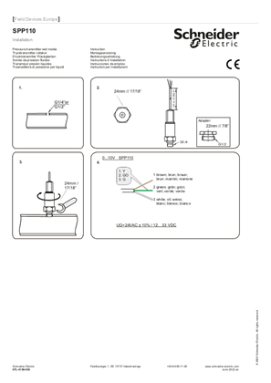 Image of SPP110 Pressure Transmitter Installation Guide