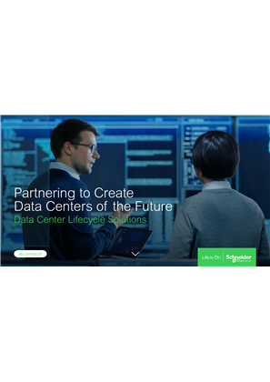 Image of Partnering to Create Data Centers of the Future: Data Center Lifecycle Solutions for enterprise and colocation data centers