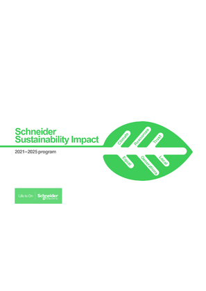 Imagen de Schneider Sustainability Impact 2021