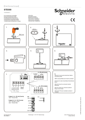 Image de STD300 Duct Mount Temperature Sensors - Installation Instructions