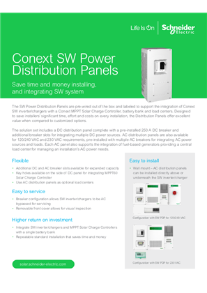 Image of SW Power Distribution Panel (PDP) Datasheet