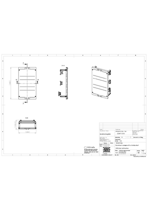Kép Prisma XS kit for terminal blocks, 250x450 mm WxH, with stepwise lowered DIN-rail 35 x 15 mm, with closed cover