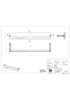 Kép Prisma XS kit empty, 500x75 mm WxH, with closed cover, 2 pieces