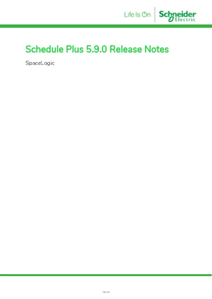 Image of Schedule Plus Release Notes V5.9.0