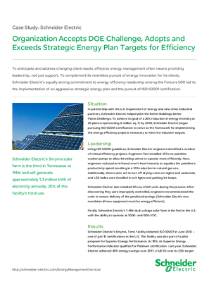 Image of Case Study:Schneider Electric ISO 50001