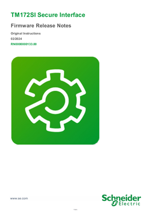Image of Secure Interface TM172SIx firmware