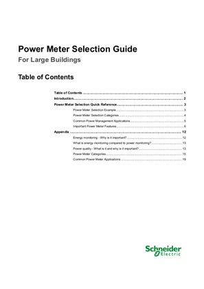 Image of Power Meter Selection Guide for Large Buildings
