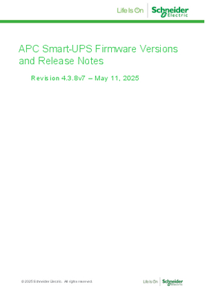 Image of APC Smart-UPS Firmware and Release Notes